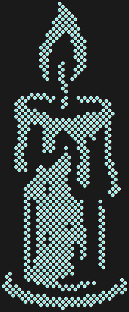 Трафарет Candle — RHT_CANDLE1_SS16_CRYSTAL_AB_DMC