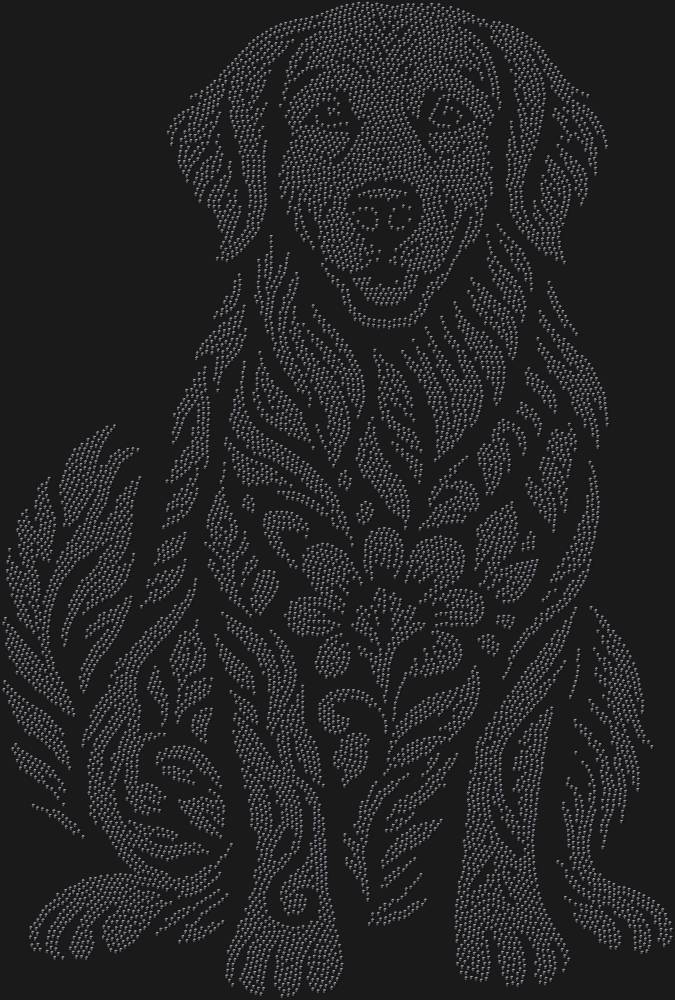 Трафарет Золотистый ретривер — RHT_GOLDENRETRIEVER1_SS16_JET_BLACK