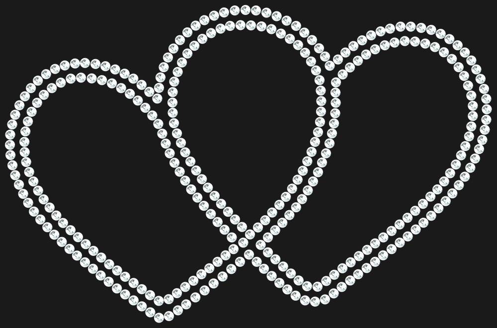 Трафарет Hearts — RHT_HEARTS1_SS12_CRYSTAL_CLEAR