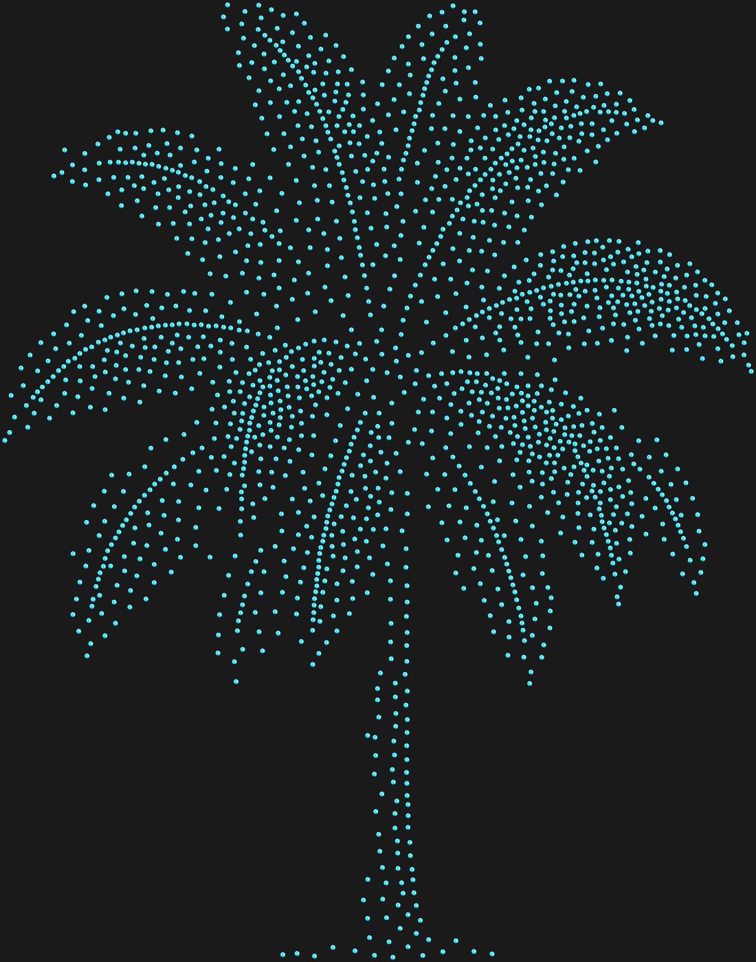 Трафарет Пальма — PALM1