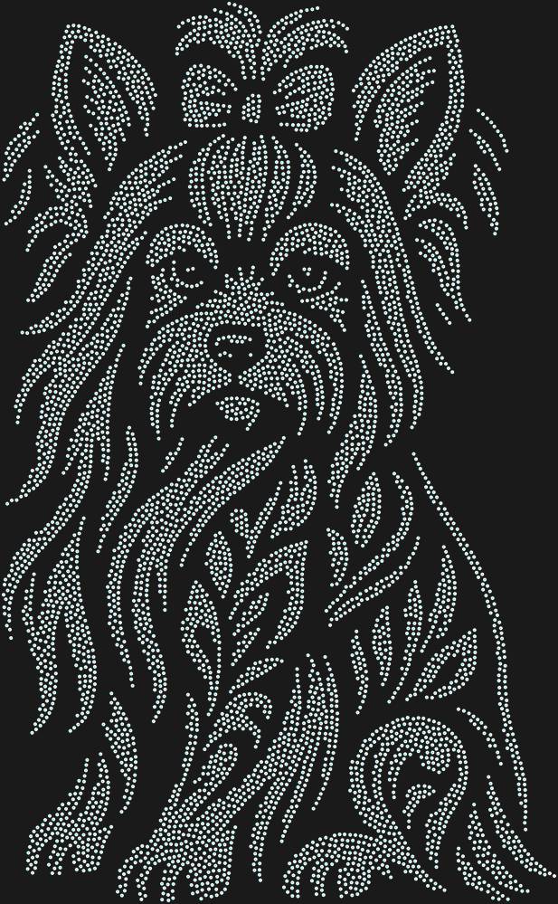 Трафарет Yorkshire Terrier — RHT_YORKSHIRETERRIER1_SS12_CRYSTAL_AB_DMC