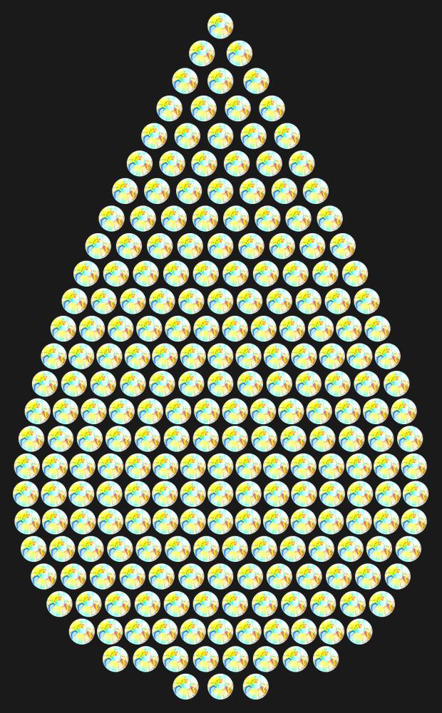 Трафарет A big drop — RHT_DROP3_SS16_CRYSTAL_AB