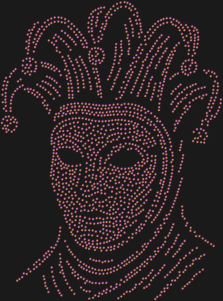 Трафарет Venetian Carnival mask — RHT_VENETIANCARNIVAL1_SS10_RAINBOW