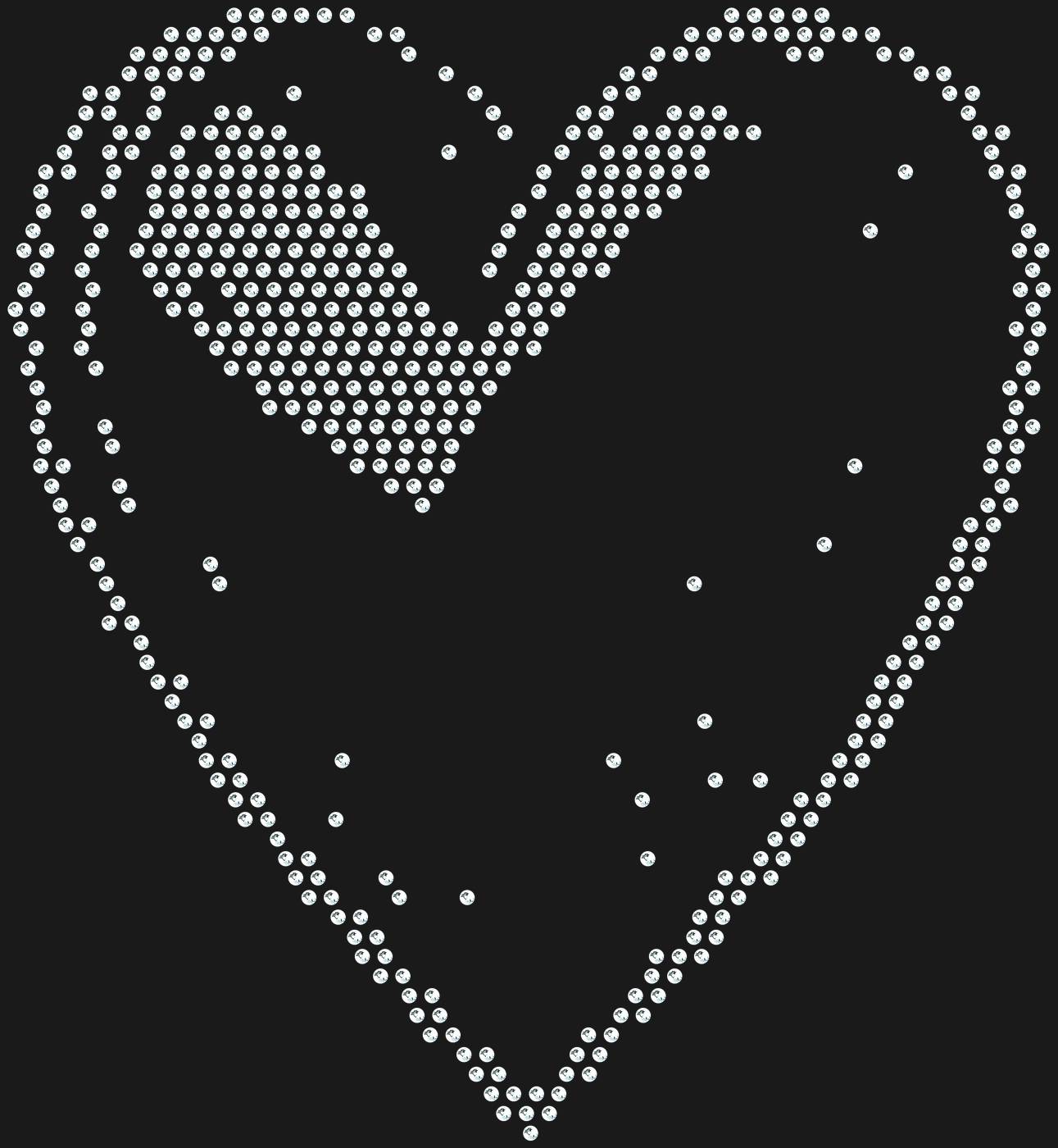 Трафарет 3D Heart — HEART8