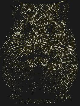 Хомяк (на футболку) из 2960 сверкающих страз — это милый спутник, который преобразит ваш образ, даря миллион искристых улыбок.