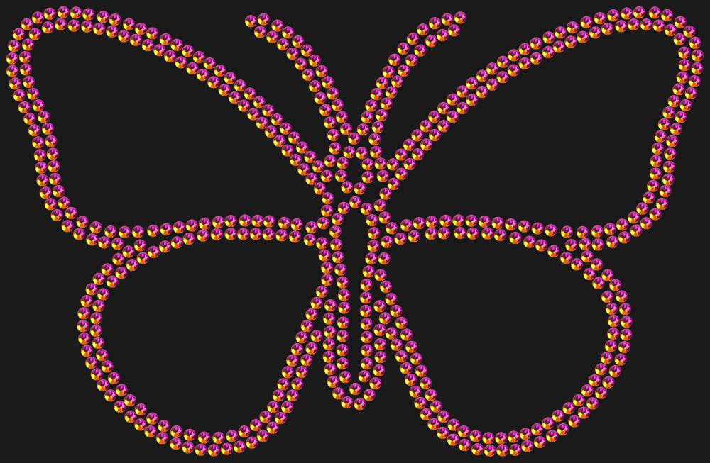 Трафарет Butterfly — RHT_BUTTERFLY1_SS16_RAINBOW