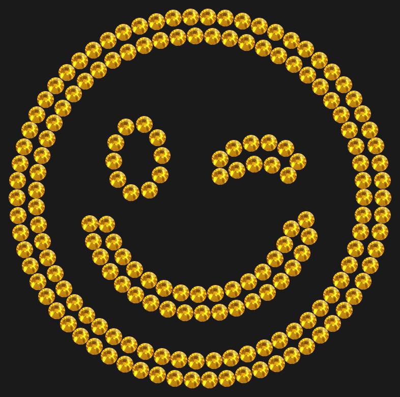 Трафарет Winking emoji — RHT_SMILE2_SS10_TOPAZ