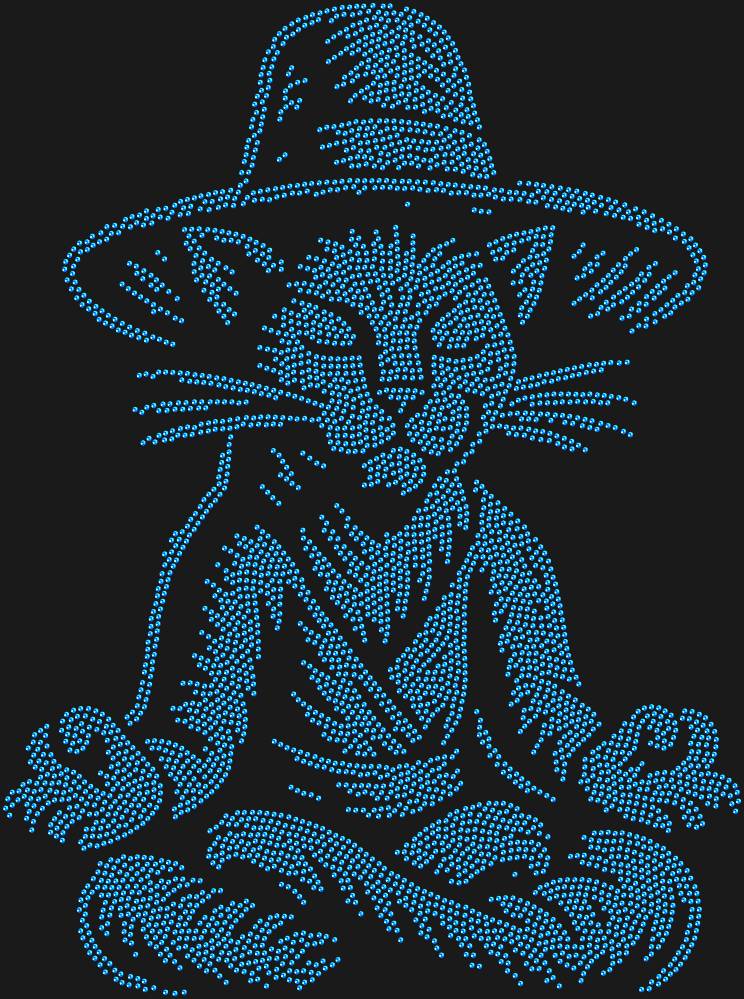 Трафарет Левитирующий кот в шляпе — RHT_CATMEDITATE1_SS8_SAPPHIRE