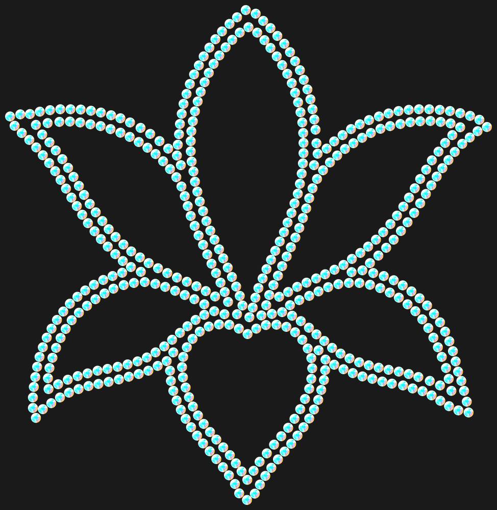 Трафарет Lily — RHT_LILY1_SS10_CRYSTAL_AB_DMC