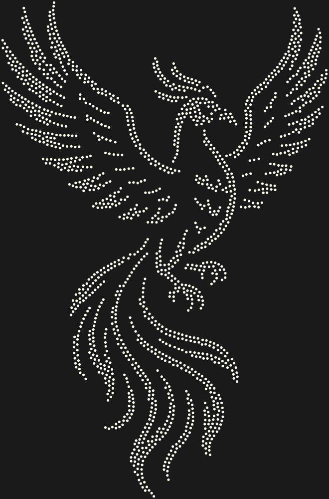Трафарет Phoenix bird — RHT_FENIX1_SS20_CRYSTAL_AB