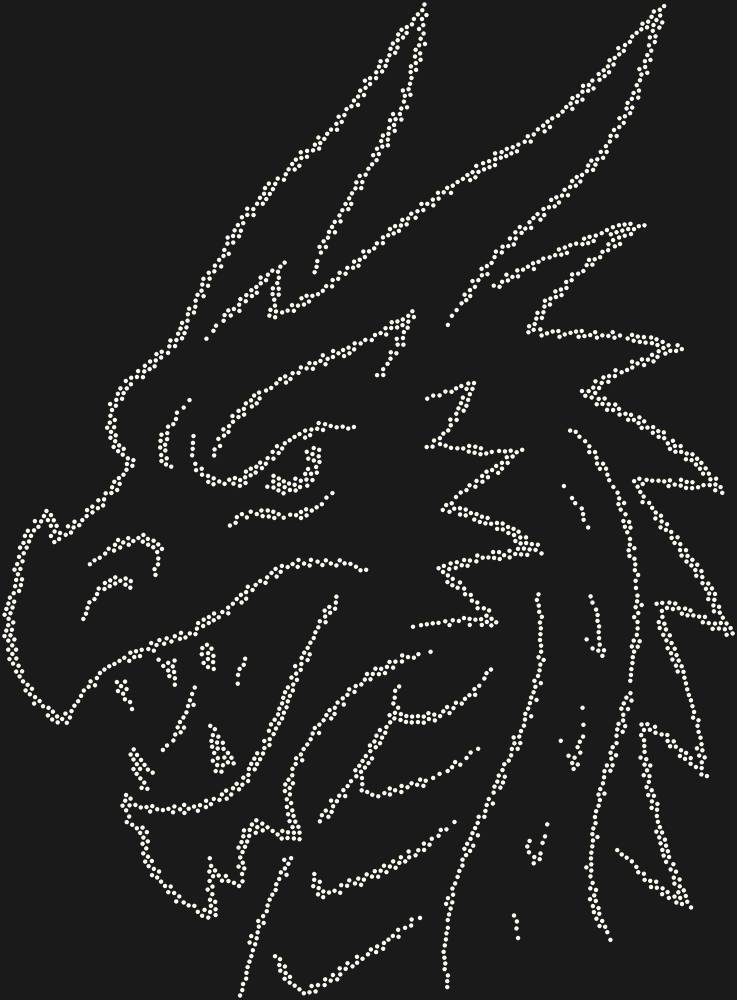 Трафарет Dragon's Head — RHT_DRAGON1_SS20_CRYSTAL_AB