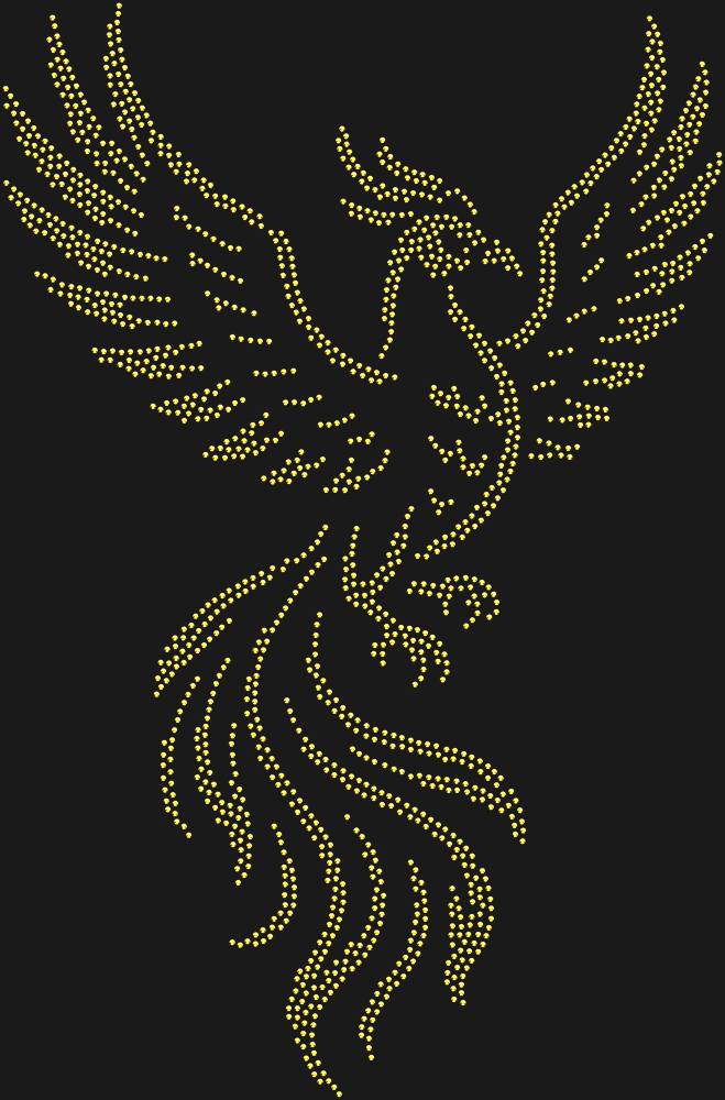 Трафарет Phoenix bird — RHT_FENIX1_SS10_GOLD