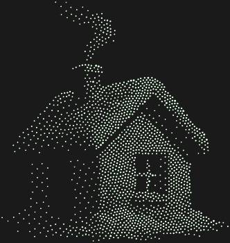 Рисунок из страз «Заснеженный домик» с 1774 искрящимися стразами – это уютное мгновение зимы, застывшее в сиянии, что подарит тепло вашему дому.