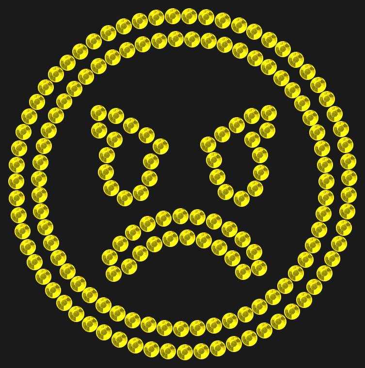 Трафарет Angry emoji — RHT_SMILE5_SS10_CITRINE