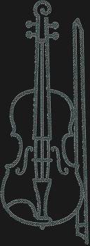 Скрипка — 4322 блистательных стразы, в каждом изгибе которых замерла симфония грации, оживая волшебством музыки, что вот-вот зазвучит.