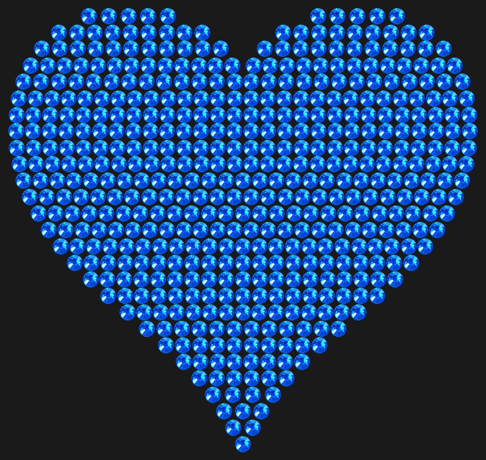 Трафарет A big heart — RHT_HEART4_SS10_SAPPHIRE