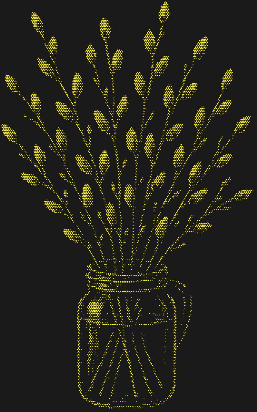 Трафарет Букетик вербы — WILLOWBOUQUET1