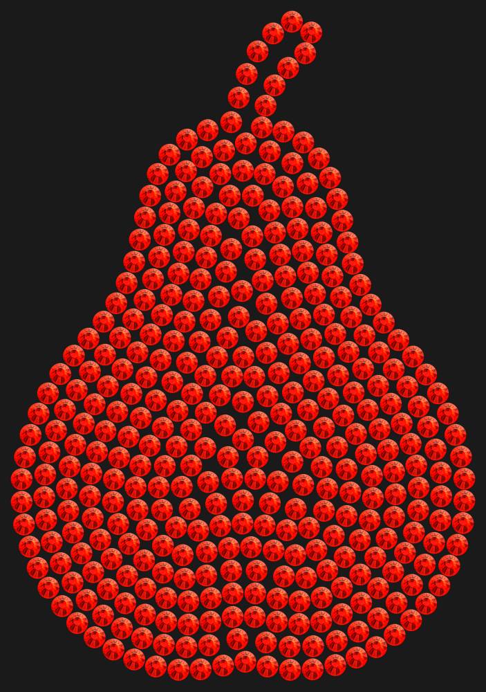 Трафарет Curved pear (plain) — RHT_PEAR1_SS16_LT_SIAM