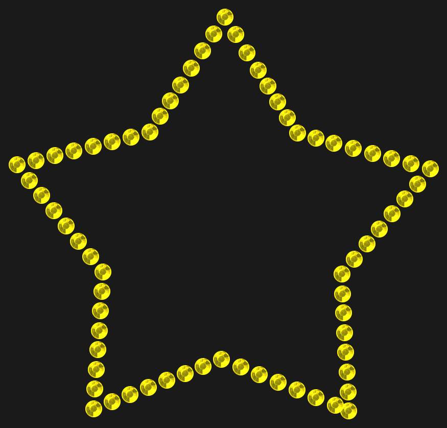 Трафарет Star contour — RHT_STAR1_SS10_CITRINE