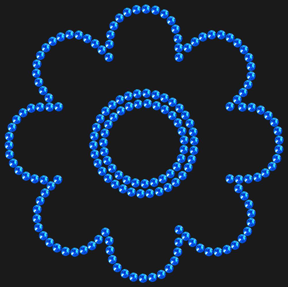 Трафарет Flower — RHT_FLOWER1_SS10_SAPPHIRE