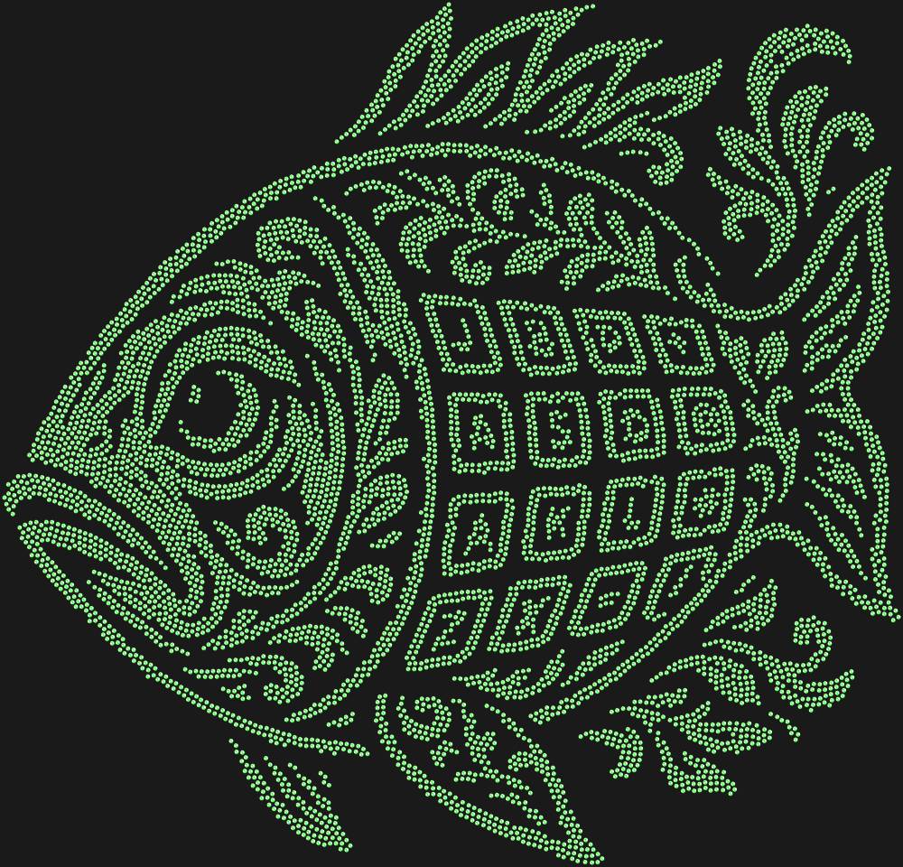 Трафарет Рыба Клава — RHT_FISHKEYB1_SS10_LT_PERIDOT