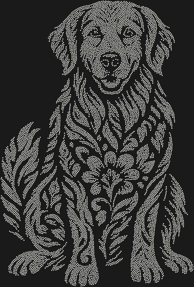 Трафарет Золотистый ретривер — RHT_GOLDENRETRIEVER1_SS3_CRYSTAL_AB