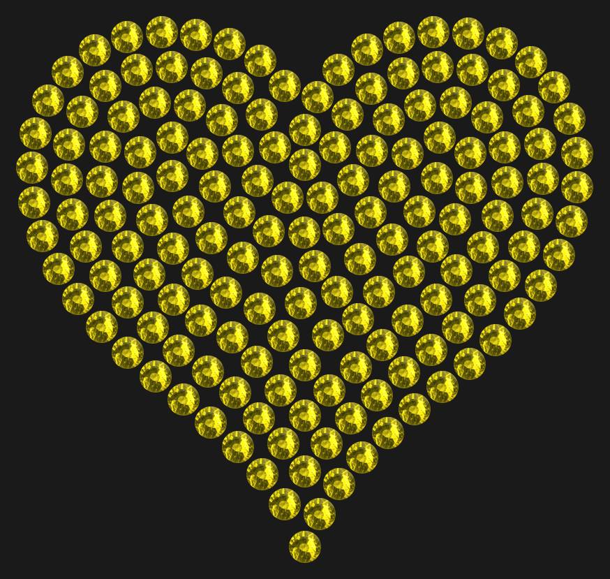 Трафарет Heart average — RHT_HEART2_SS16_OLIVE
