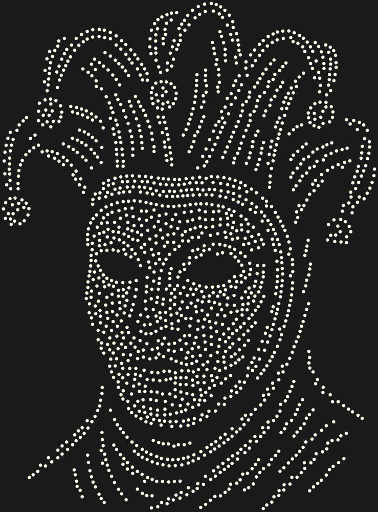 Трафарет Venetian Carnival mask — RHT_VENETIANCARNIVAL1_SS6_CRYSTAL_AB