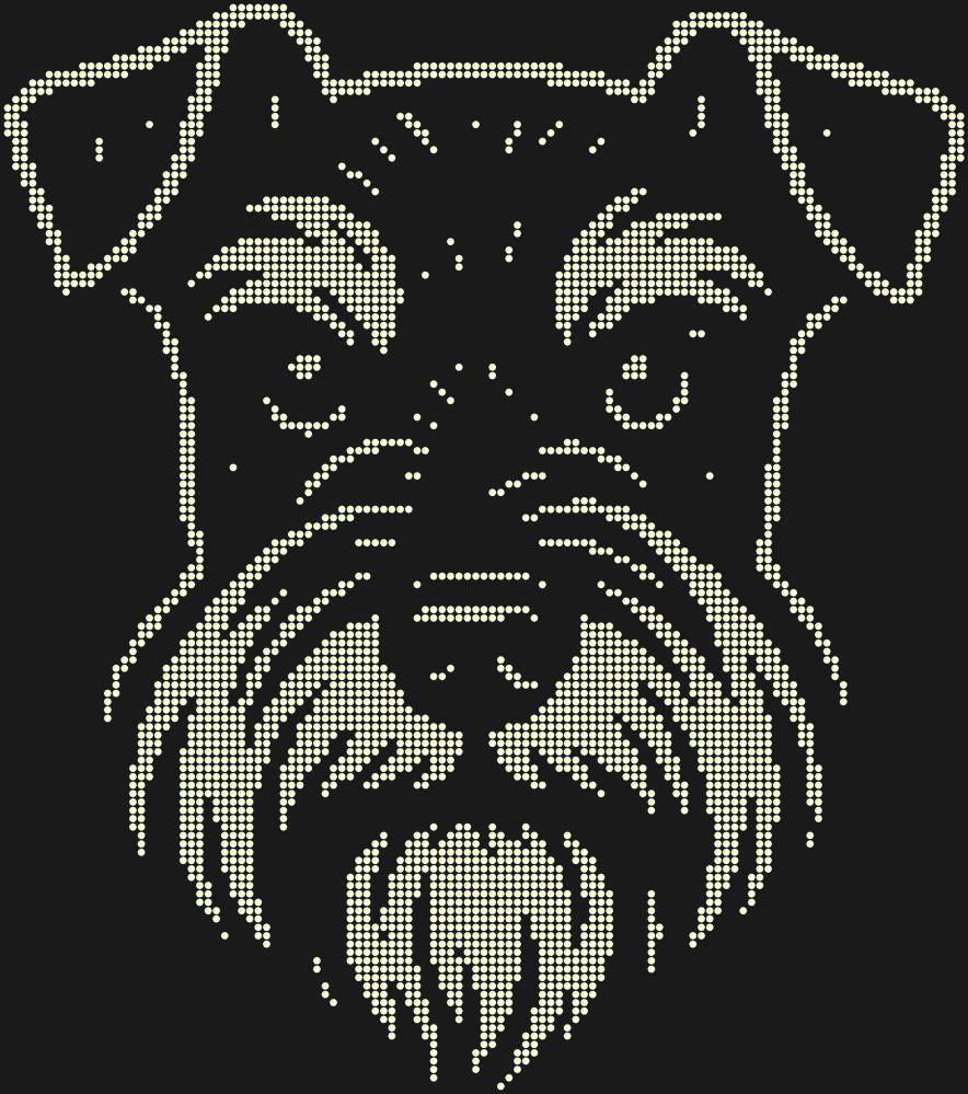 Трафарет Miniature Schnauzer — RHT_DOG1_SS6_CRYSTAL_AB
