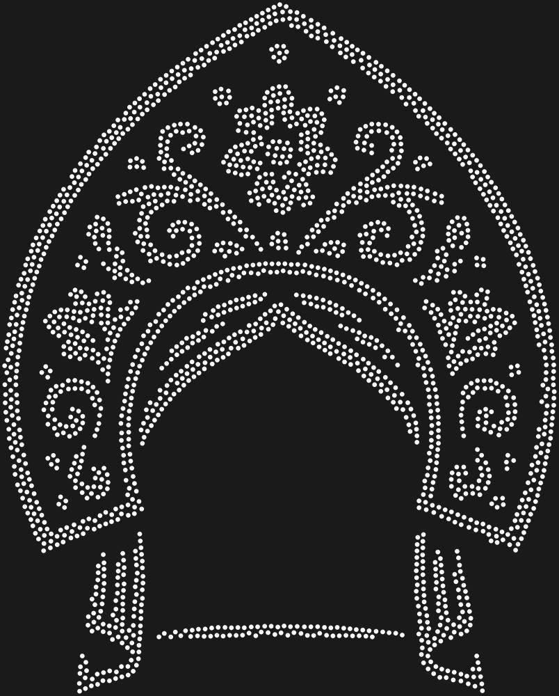 Трафарет Kokoshnik — RHT_KOKOSHNIK1_SS12_CRYSTAL_CLEAR