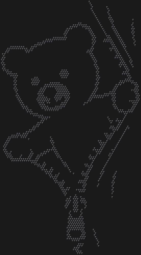 Трафарет The little bear unzips — RHT_BEARZIP1_SS10_JET_BLACK