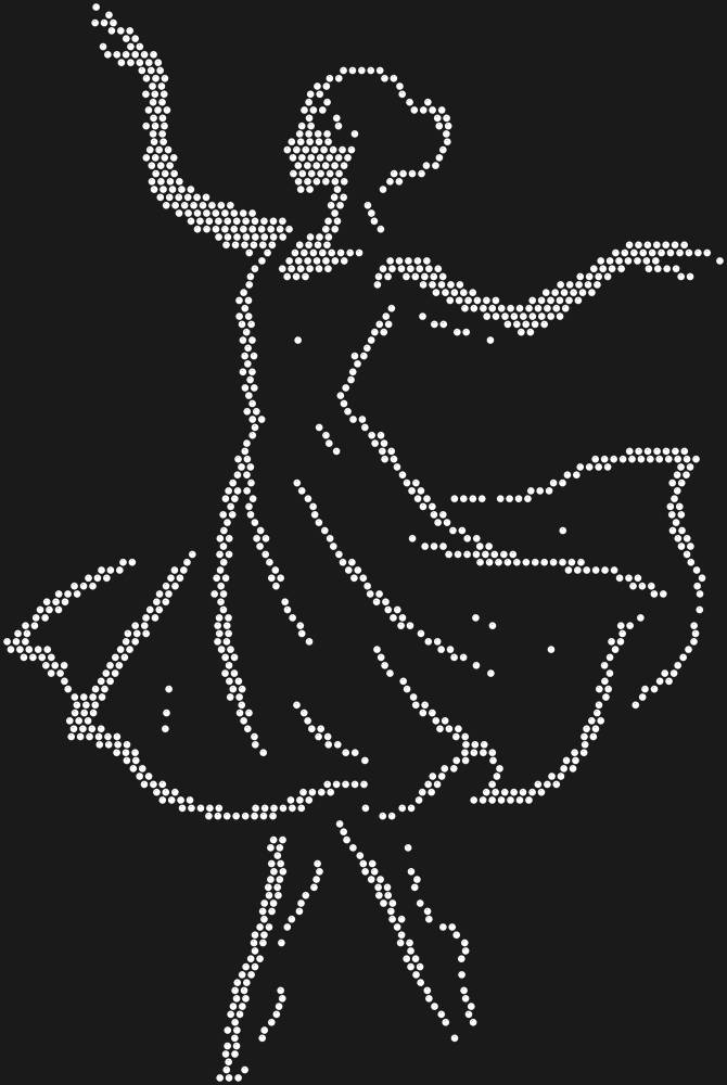 Трафарет Dancer — RHT_DANCER1_SS16_CRYSTAL_CLEAR