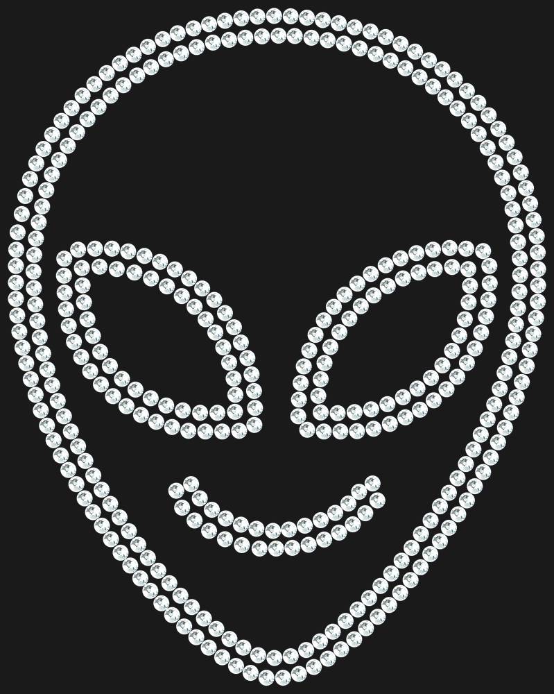 Трафарет Cute alien — RHT_UFO2_SS16_CRYSTAL_CLEAR