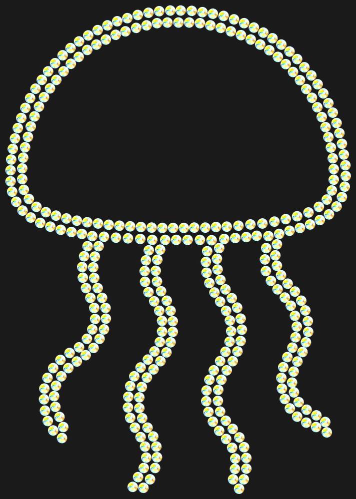 Трафарет Jellyfish — RHT_JELLYFISH1_SS10_CRYSTAL_AB