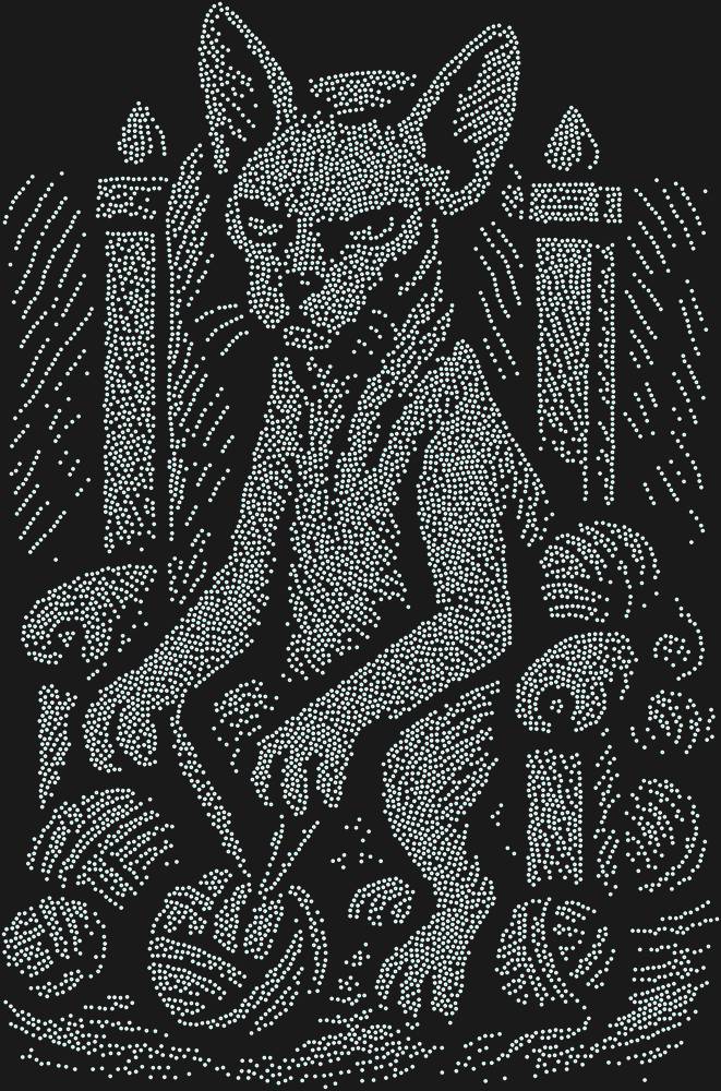 Трафарет Emperor Cat — RHT_CATEMPEROR1_SS10_CRYSTAL_AB_DMC