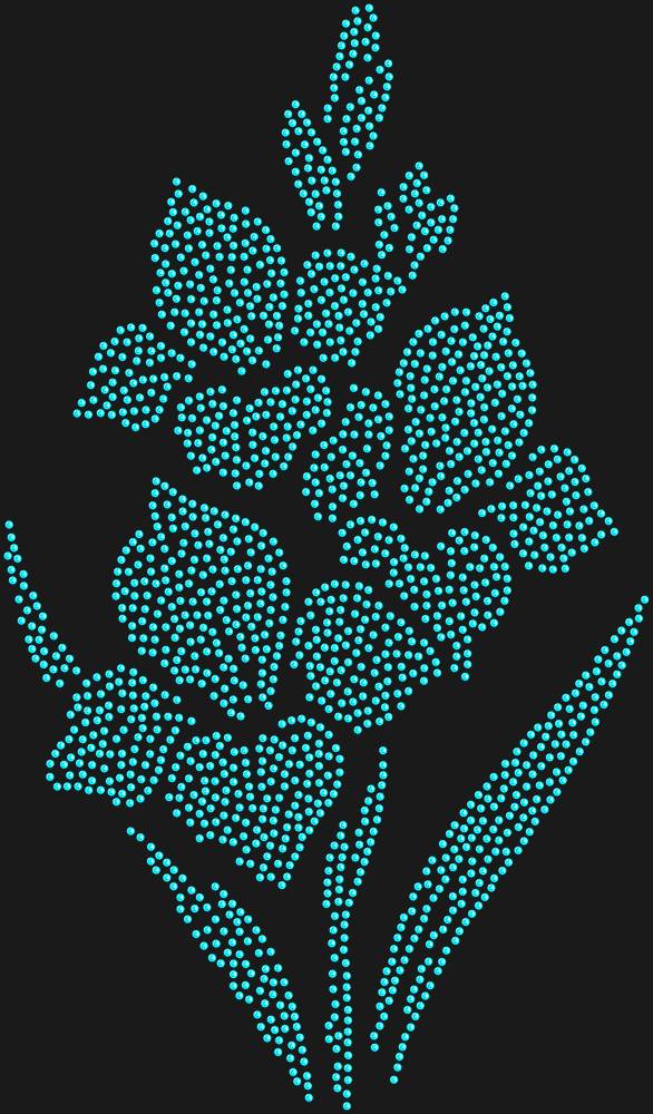 Трафарет Gladioli — RHT_GLADIOLUS1_SS16_AQUAMARINE