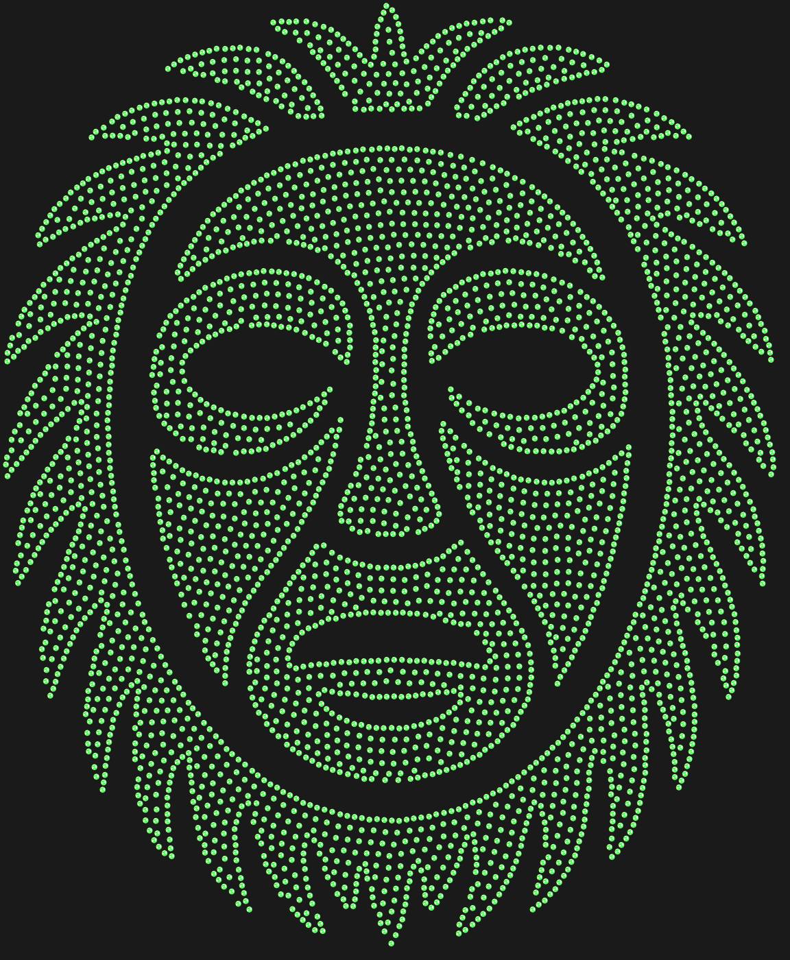 Трафарет Шаманская маска Севера — SHAMANMASK1