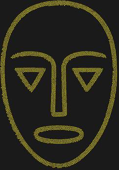 Трафарет из страз «Минималистичная маска народа Ашанти», состоящий из 2847 сияющих кристаллов, перенесет дух древности и загадочную красоту африканской культуры прямо в ваш дом.