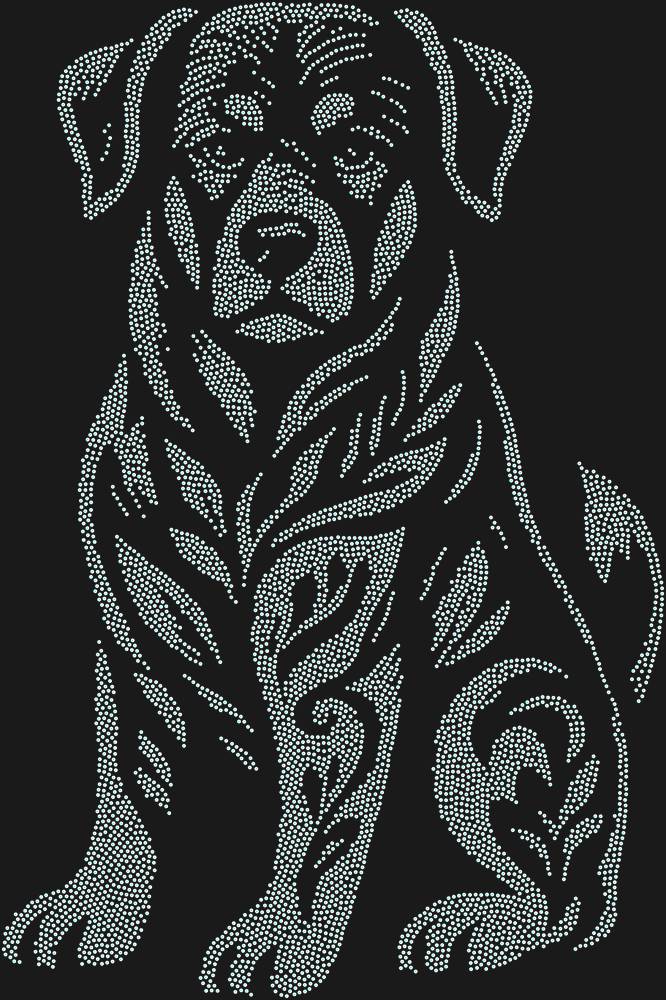 Трафарет Rottweiler — RHT_ROTTWEILER1_SS10_CRYSTAL_AB_DMC