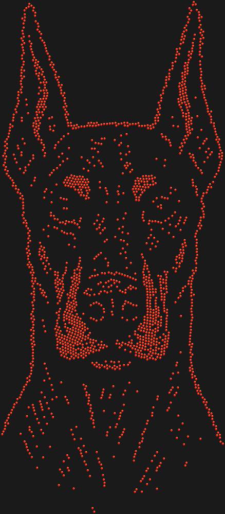 Трафарет Doberman — RHT_DOBERMAN1_SS16_LT_SIAM