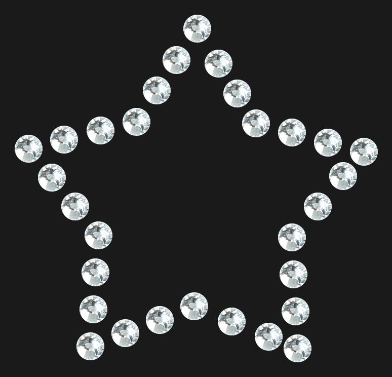 Трафарет Mini star contour — RHT_STAR4_SS20_CRYSTAL_CLEAR