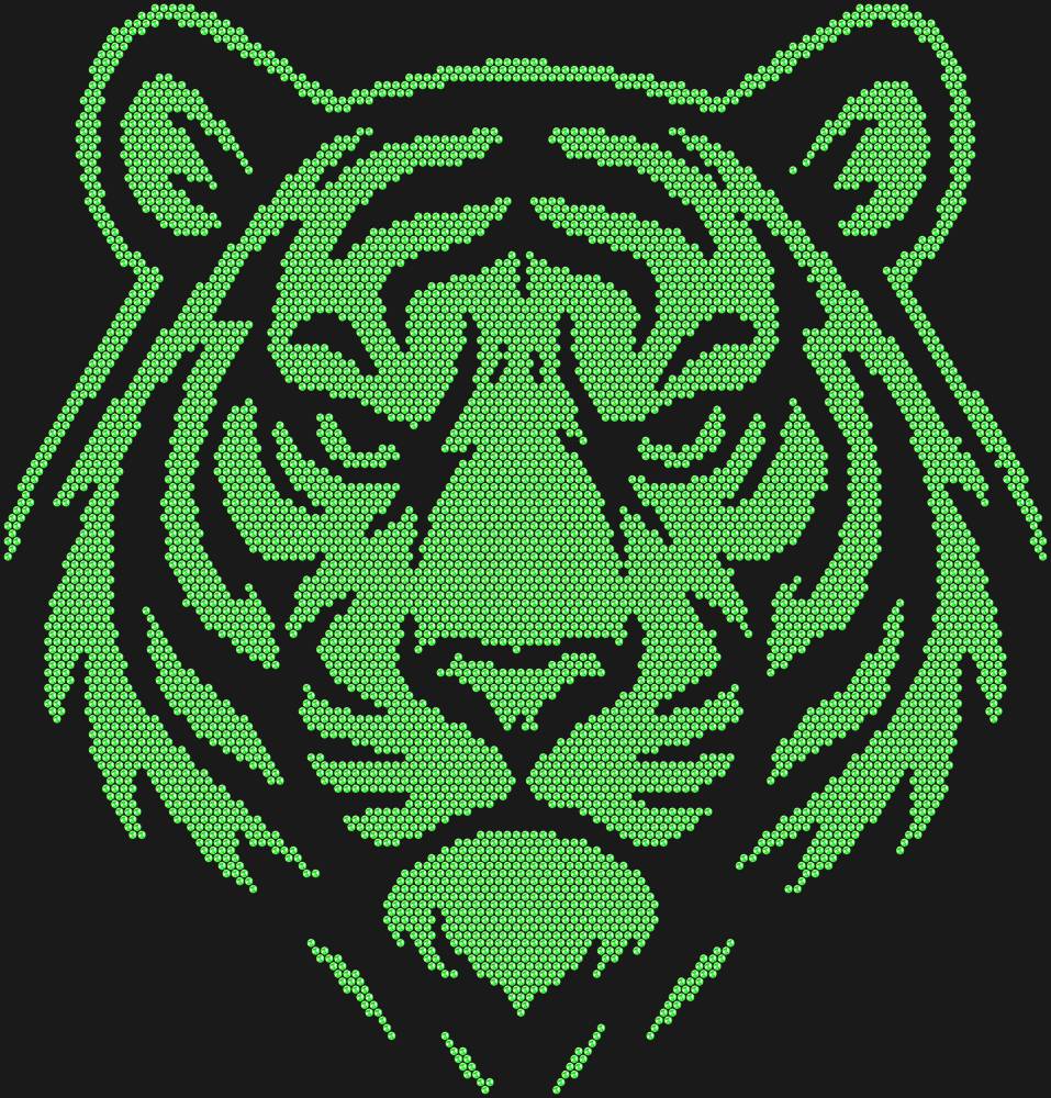 Трафарет Tiger — RHT_TIGER1_SS16_LT_PERIDOT