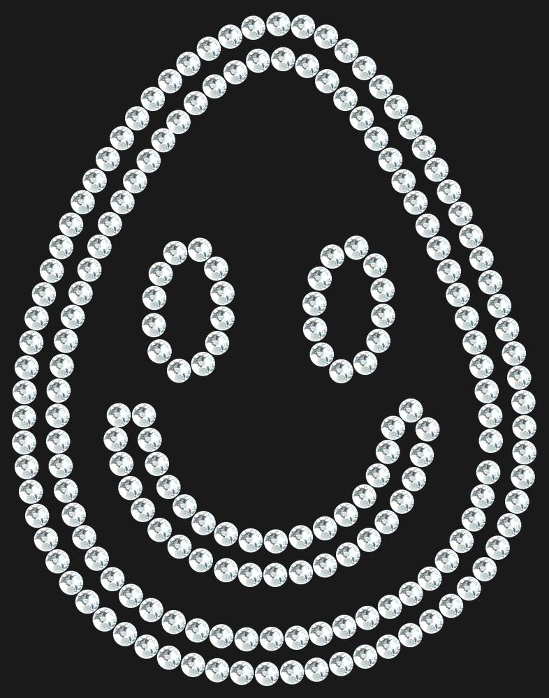 Трафарет A smile in a drop — RHT_SMILE4_SS16_CRYSTAL_CLEAR
