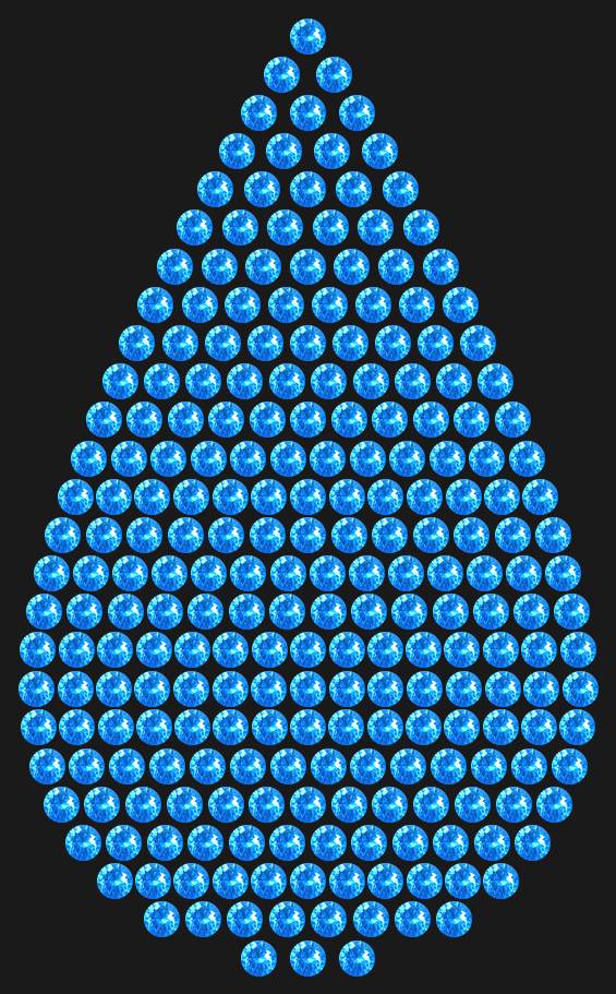 Трафарет A big drop — RHT_DROP3_SS10_LT_SAPPHIRE