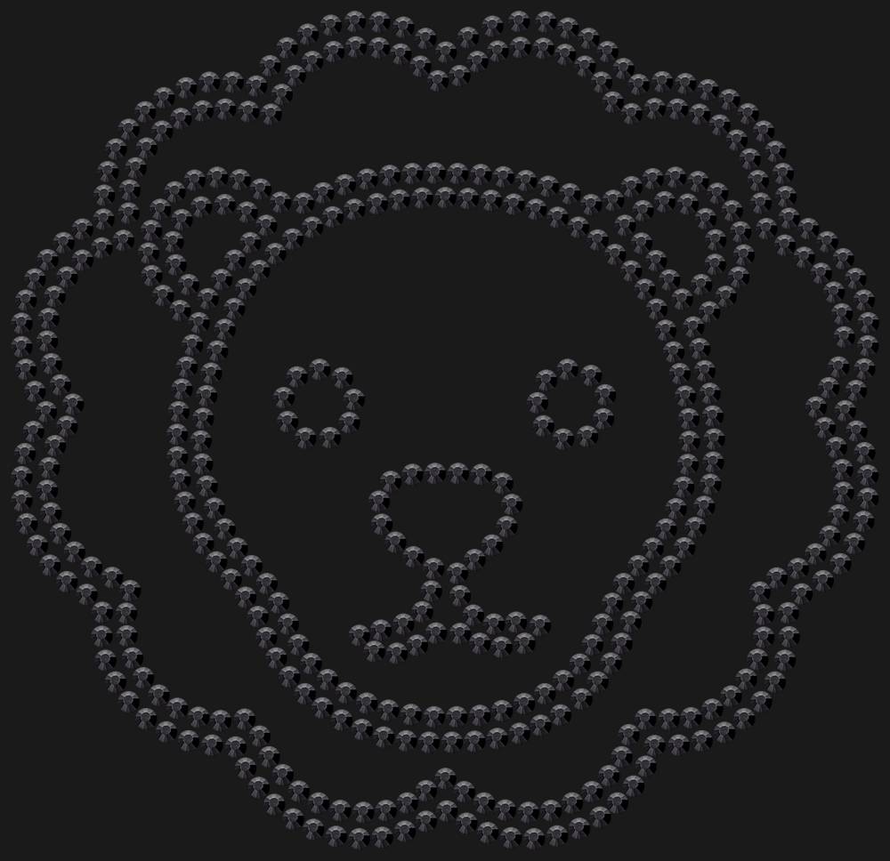 Трафарет Leo — RHT_LION2_SS16_JET_BLACK