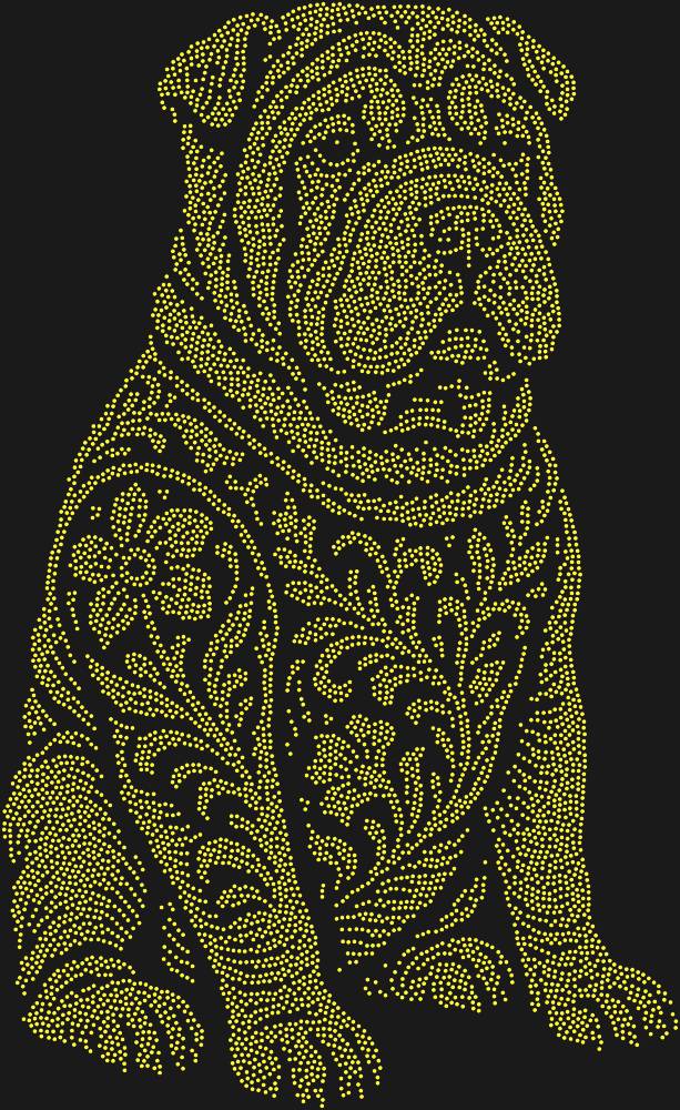 Трафарет Шарпей — RHT_DOG5_SS10_TOPAZ