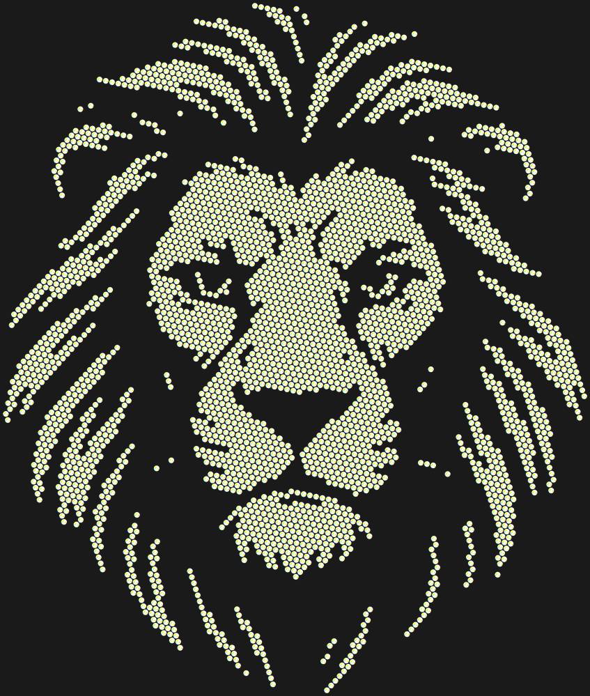 Трафарет Leo — RHT_LION1_SS20_CRYSTAL_AB