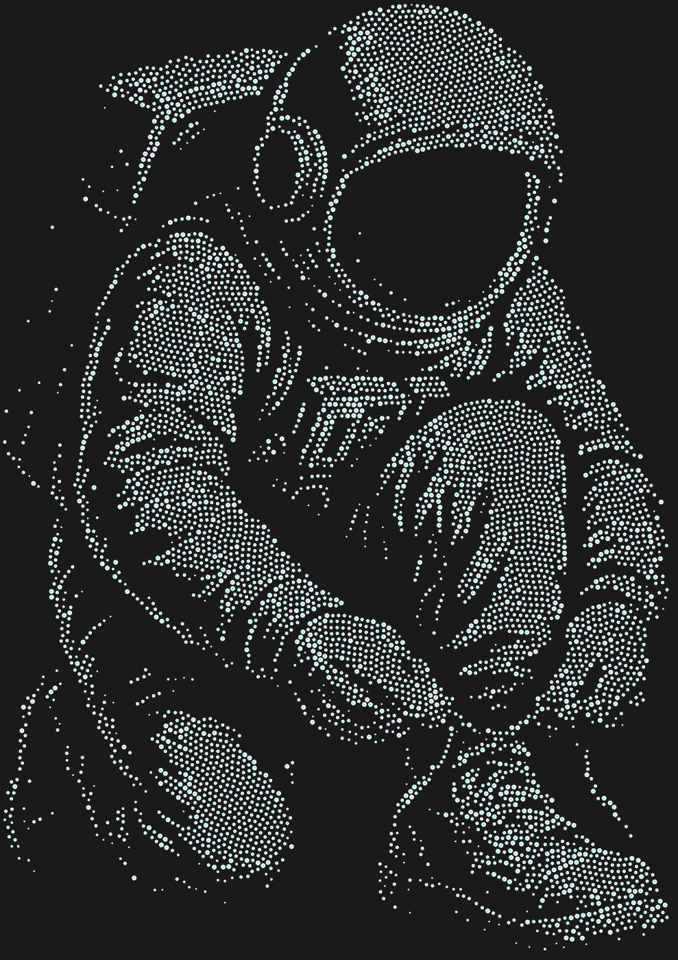 Трафарет Астронавт — SPACEMAN2