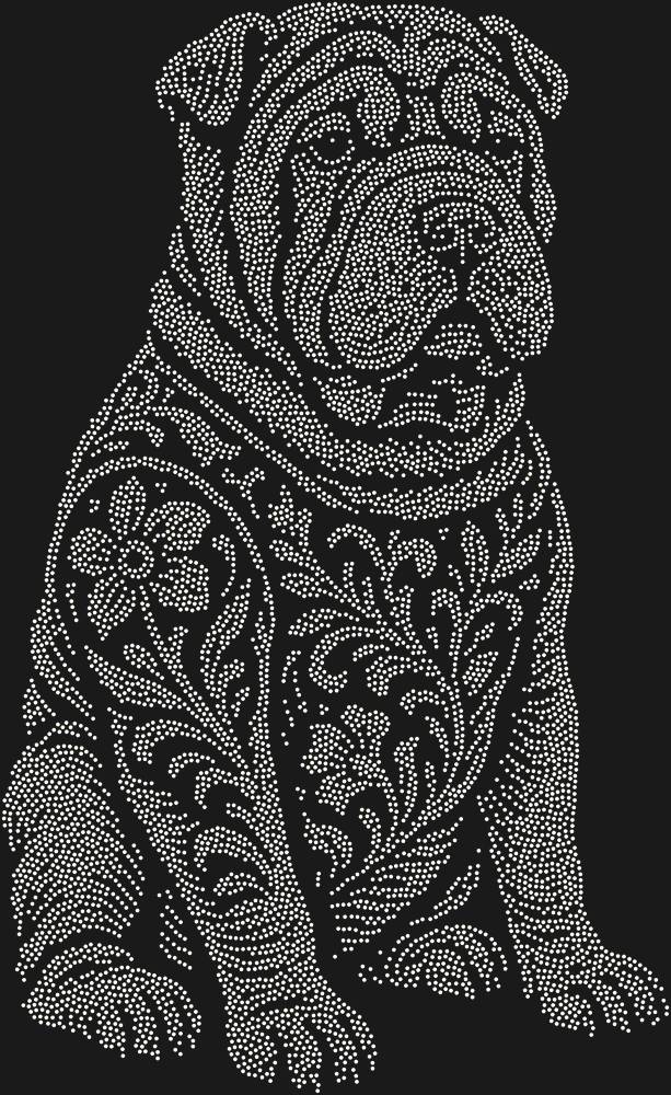 Трафарет Шарпей — RHT_DOG5_SS12_CRYSTAL_AB