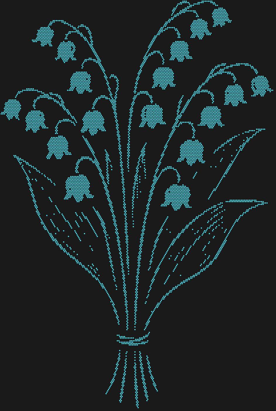 Трафарет Букет из ландышей — LILYBOUQUET1